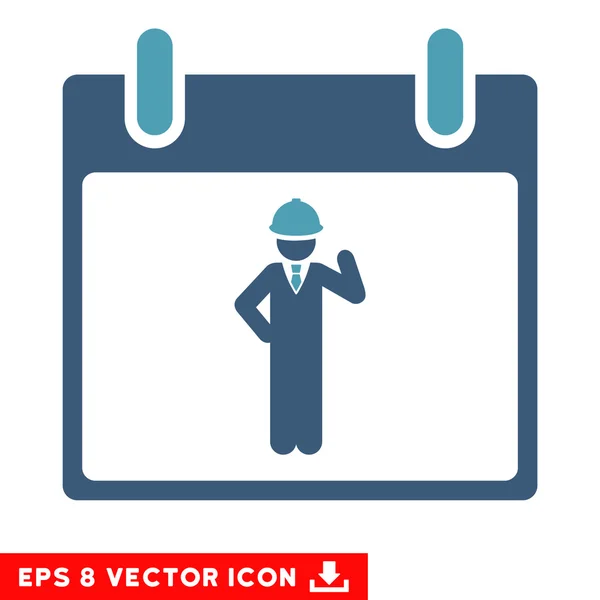 Ingeniero Calendario Día Vector Eps Icono — Vector de stock