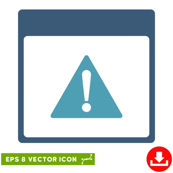 Error Calendar Page Vector Eps Icon — Stock Vector