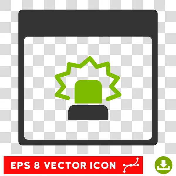 Page de calendrier d'alerte Icône vectorielle Eps — Image vectorielle