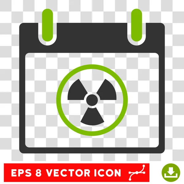 Calendrier atomique Jour Eps Icône vectorielle — Image vectorielle