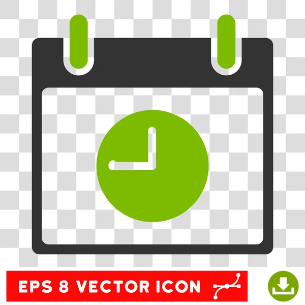 Relógio Calendário Dia Eps Vector Ícone — Vetor de Stock