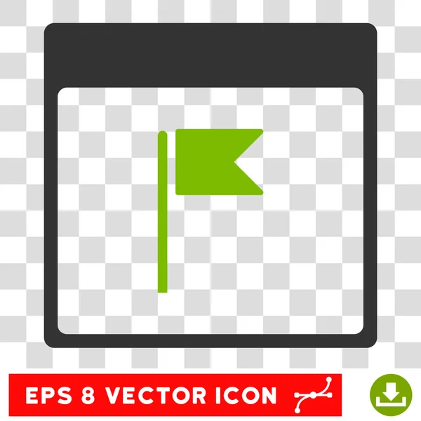 Bandera Calendario Página Eps Vector Icono — Vector de stock