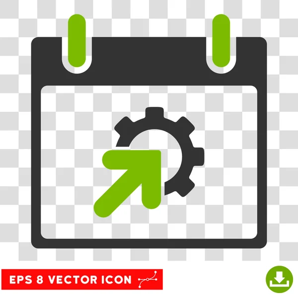 Zařízení integrace kalendáře den Eps Vektorové ikonu — Stockový vektor