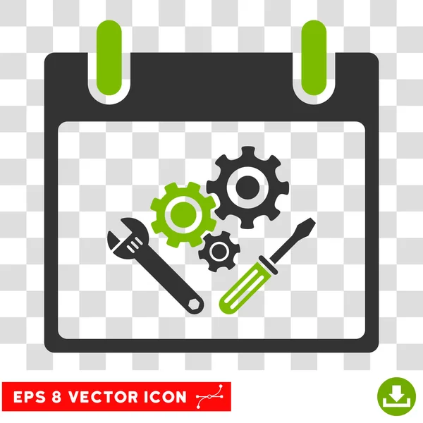 Instrumento Herramientas Calendario Día Eps Vector Icono — Archivo Imágenes Vectoriales