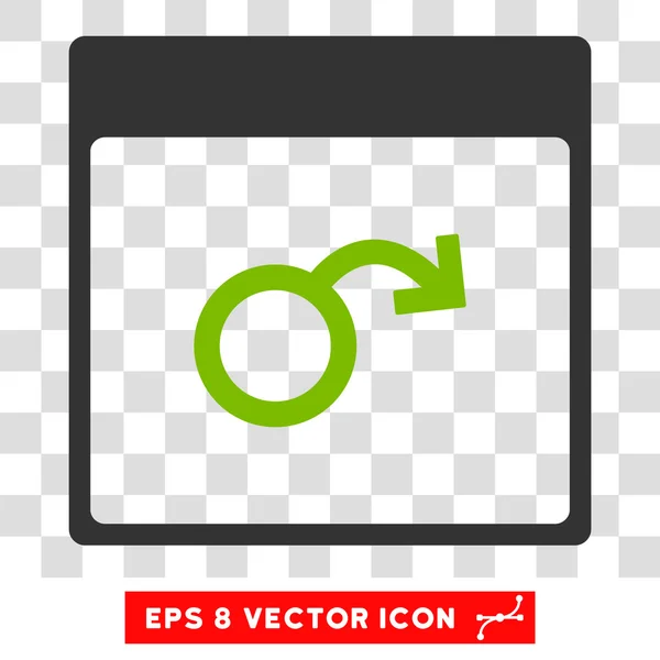 Impotența Calendar Pagina Eps Vector Icon — Vector de stoc