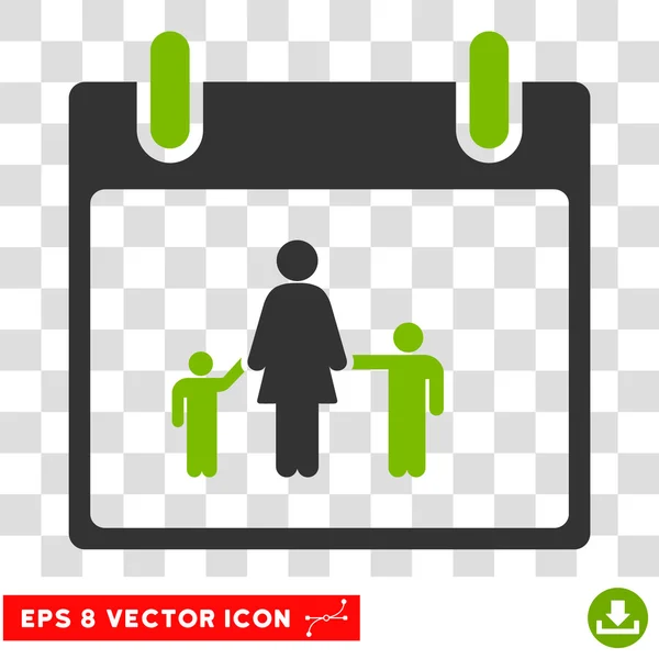Mother Calendar Day Eps Vector Icon — Stock Vector
