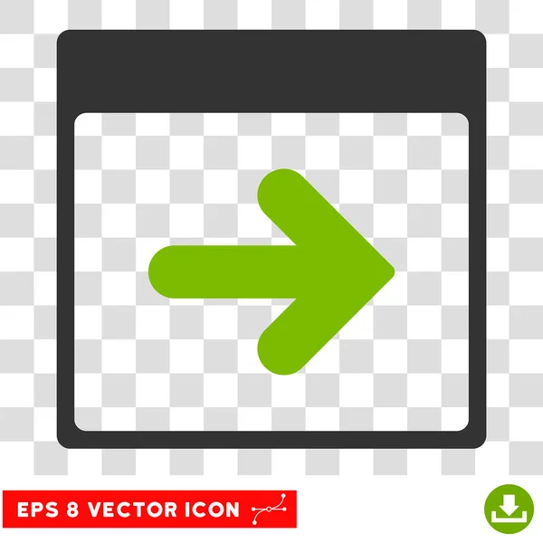 Próximo Calendário Dia Eps Vector Ícone — Vetor de Stock