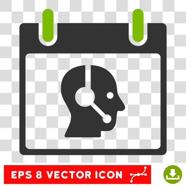 Operator Calendar Day Eps Vector Icon — Stock Vector