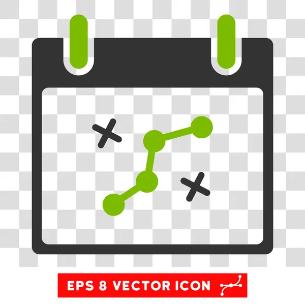 Pfad zeigt Kalendertag eps Vektor-Symbol — Stockvektor