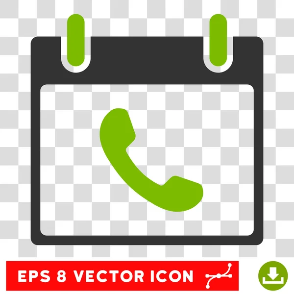 Telefon Kalender Tag eps Vektor-Symbol — Stockvektor