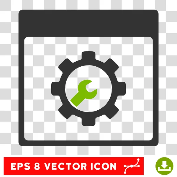 Telepítési eszközök naptár oldal Eps Vector Icon — Stock Vector