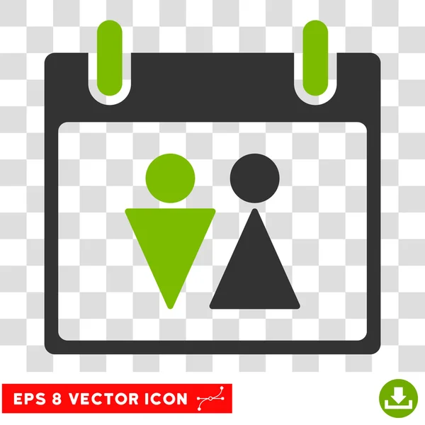 Toilet Calendar Day Eps Vector Icon — Stock Vector