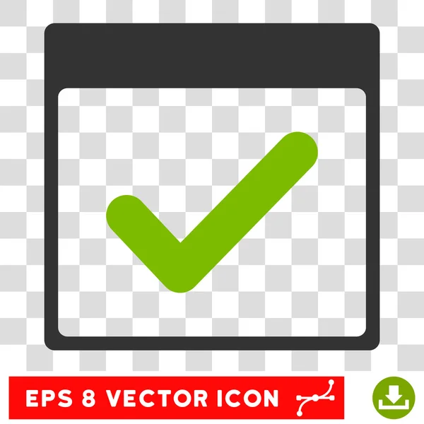 Gültiger Tag Kalenderseite eps Vektor-Symbol — Stockvektor