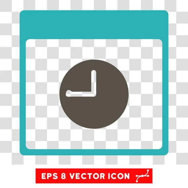 Uhr Kalenderblatt eps Vektor-Symbol — Stockvektor