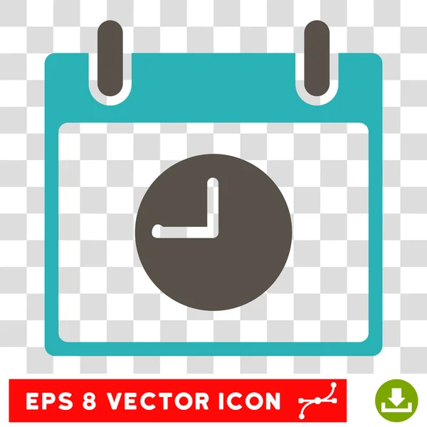 Relógio Calendário Dia Eps Vector Ícone — Vetor de Stock