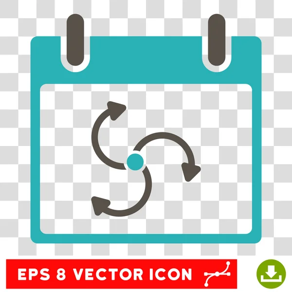 Ciclone Calendário Dia Eps Vector Icon — Vetor de Stock