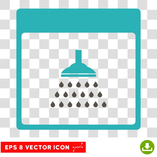 Dusche Kalender Seite eps Vektor Symbol — Stockvektor