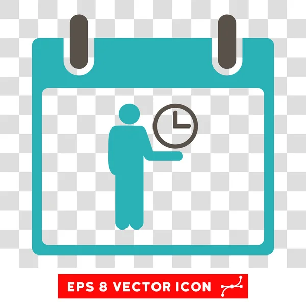 Zeit-Manager Kalender Tag eps Vektor-Symbol — Stockvektor