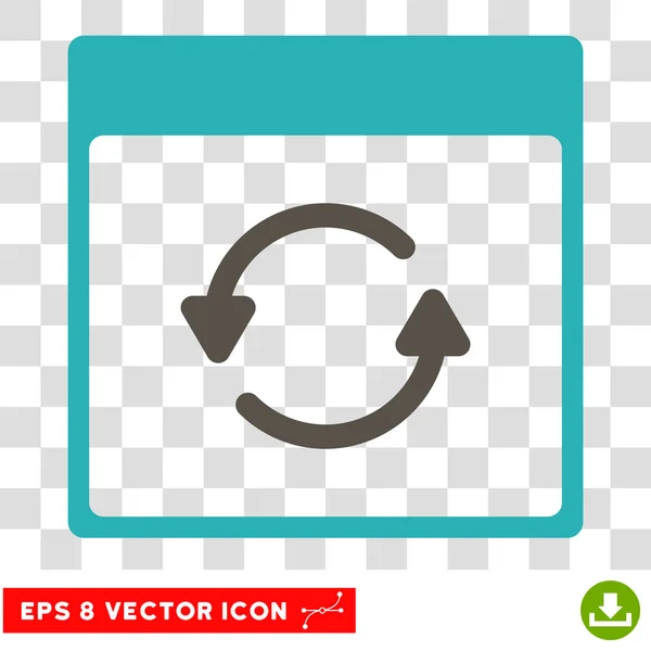 Actualización Calendario Página Eps Vector Icono — Vector de stock