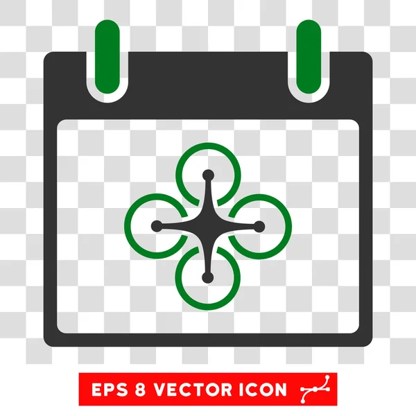 Airdrone kalender tag eps vektorsymbol — Stockvektor