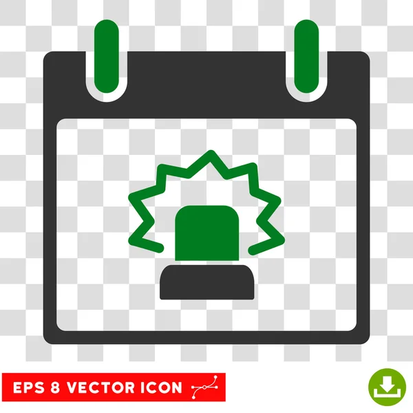 Alerta Calendario Día Eps Vector icono — Vector de stock