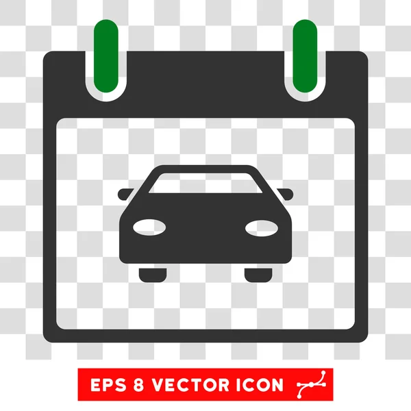 Calendário do carro Dia Eps Vector Ícone — Vetor de Stock