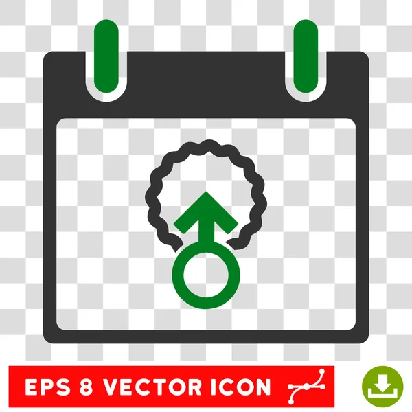 Cell Penetration Calendar Day Eps Vector Icon — Stock Vector
