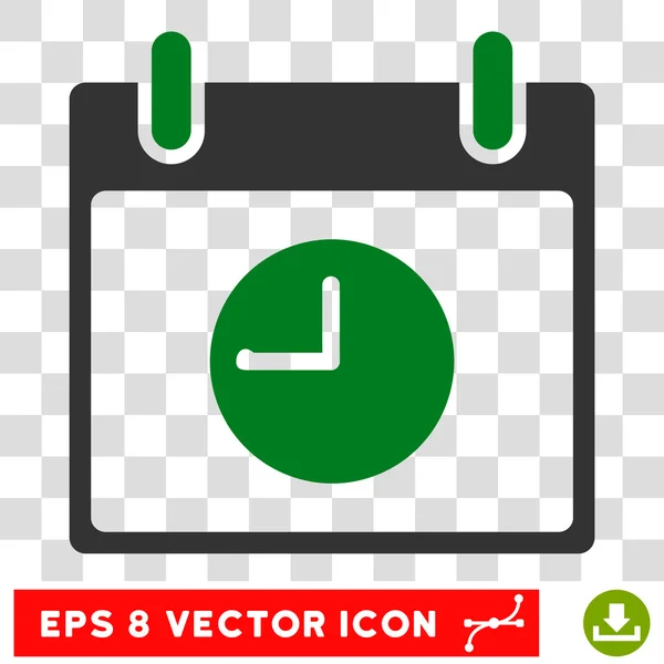 Clock Calendar Day Eps Vector Icon — Vector de stoc