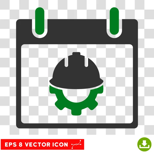 Desarrollo Calendario Día Eps Vector Icono — Archivo Imágenes Vectoriales