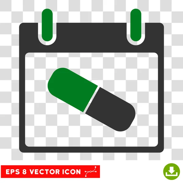 Día de la píldora de drogas Eps Vector icono — Vector de stock