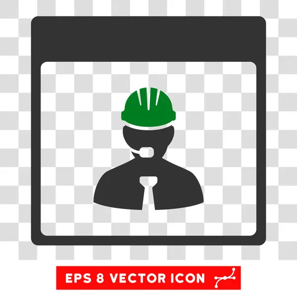 Ingenieur kalenderpictogram dag Eps Vector — Stockvector