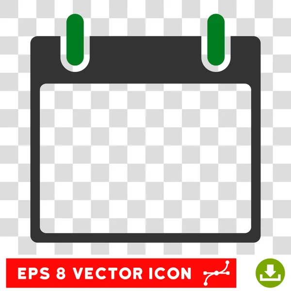 Leeres Kalenderblatt eps Vektor-Symbol — Stockvektor