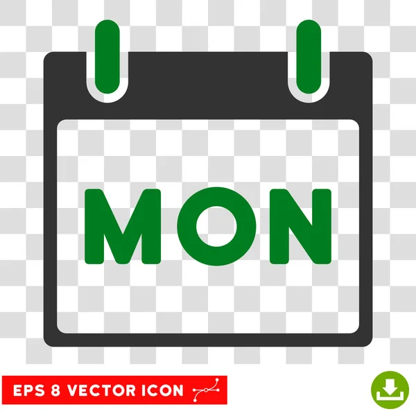 Montag kalenderseite eps vektorsymbol — Stockvektor