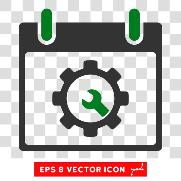 Opções Ferramentas Calendário Dia Eps Vector Ícone — Vetor de Stock