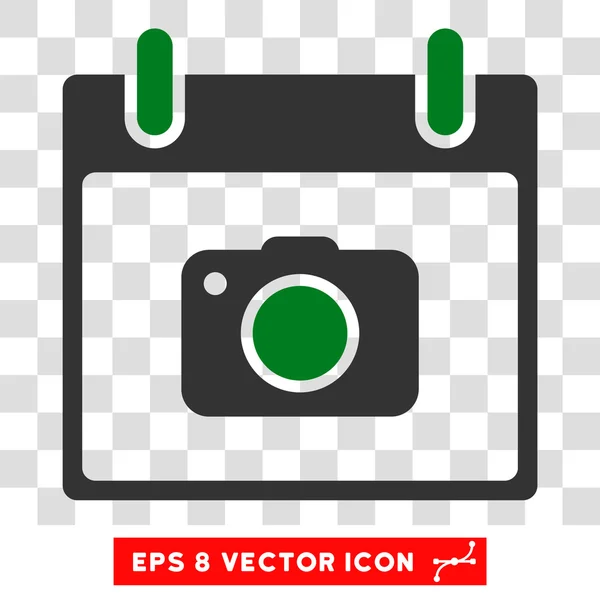 Foto-Kamera Kalender Tag eps Vektor-Symbol — Stockvektor