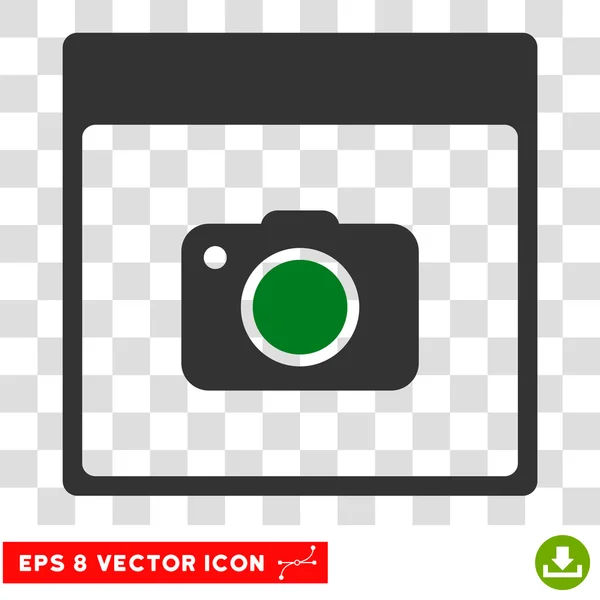 Foto Cámara Calendario Página Eps Vector Icono — Vector de stock