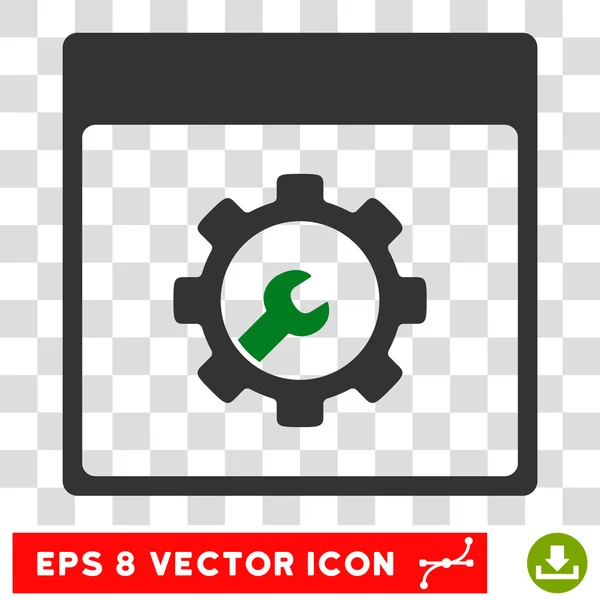 Herramientas de configuración Calendario Página Eps Vector Icono — Vector de stock