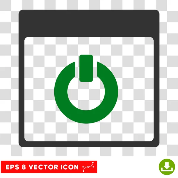 Activar la página del calendario Eps Vector Icono — Vector de stock