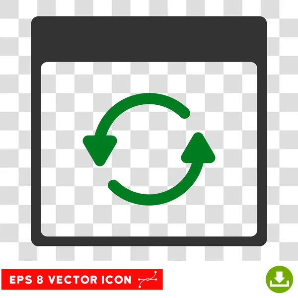 Atualizar página de calendário Eps Vector Icon — Vetor de Stock