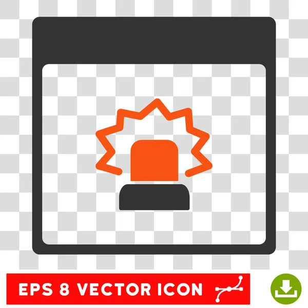 Página de Calendário de Alerta Eps Vector Icon — Vetor de Stock