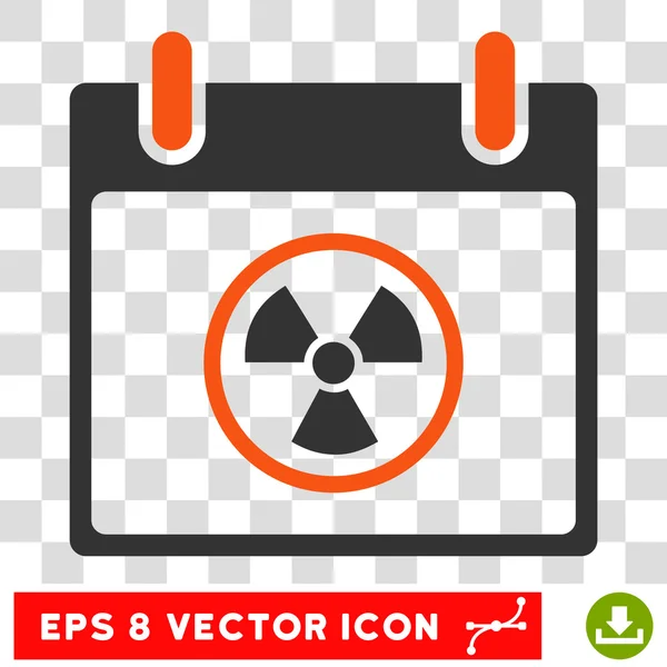 Calendrier atomique Jour Eps Icône vectorielle — Image vectorielle