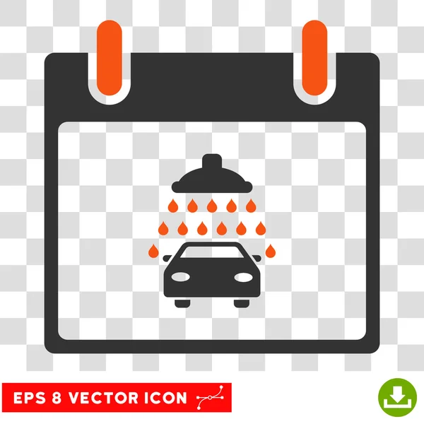 Auto Dusche Kalender Tag eps Vektor Symbol — Stockvektor