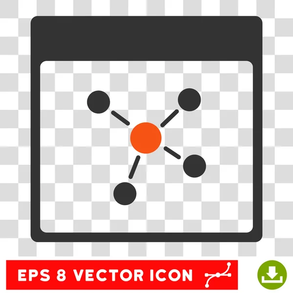 Verbindungen kalenderseite eps vektorsymbol — Stockvektor