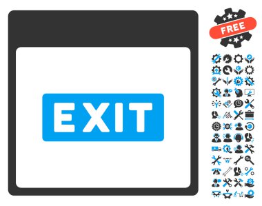 Resim yazısı takvim sayfası vektör simge Bonus ile çıkmak