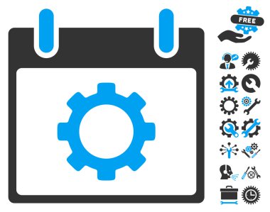 Vites seçenekleri takvim gün vektör simgesi Bonus ile