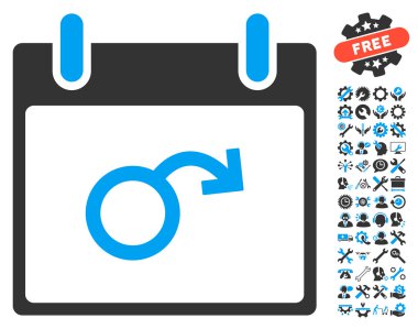 İktidarsızlık takvim gün vektör simge Bonus ile