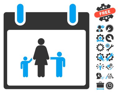 Bonus ile anne takvim günü vektör simgesi