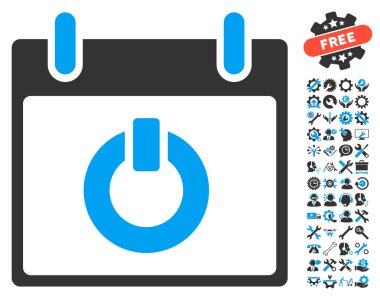Takvim gün vektör simge Bonus ile açın