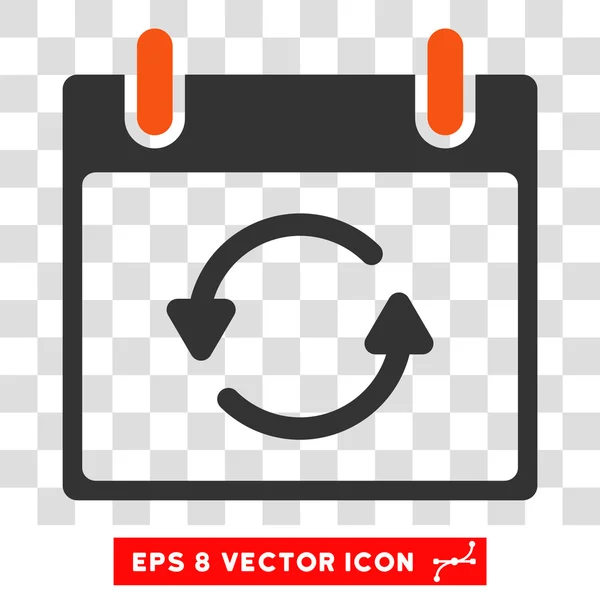 Actualizar calendario Día Eps Vector Icono — Vector de stock