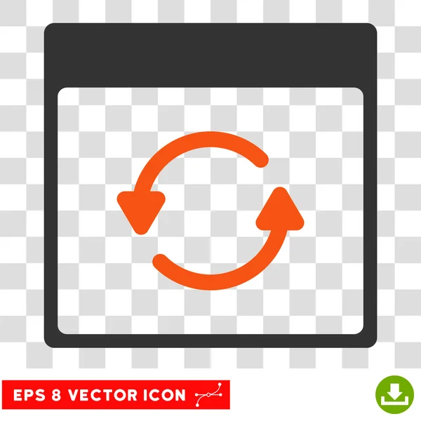 Atualizar página de calendário Eps Vector Icon — Vetor de Stock